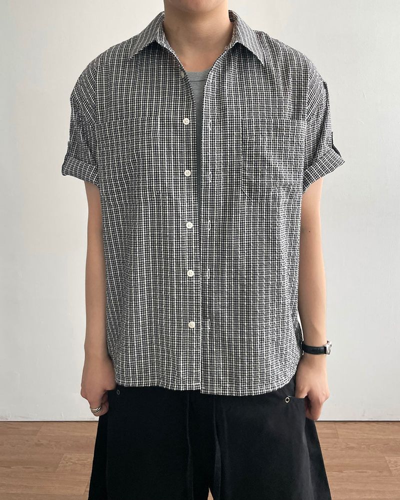 IDF（アイディーエフ）の「Mile Check Short Sleeve Shirt（Tops）」