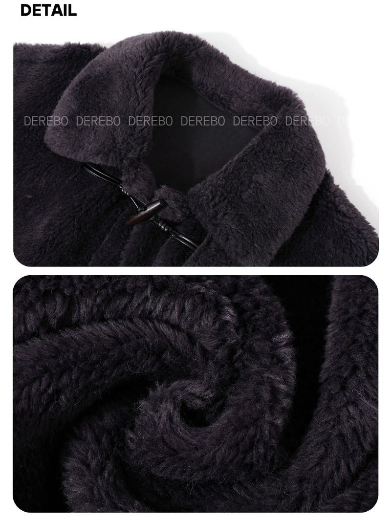 Snow Toggle Wool Mustang Long Coat