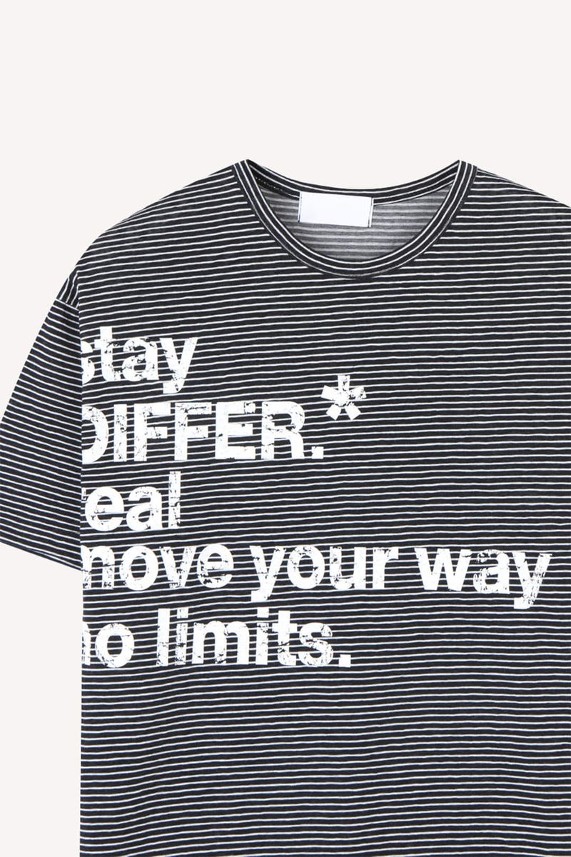 Disturb striped print T-shirt
