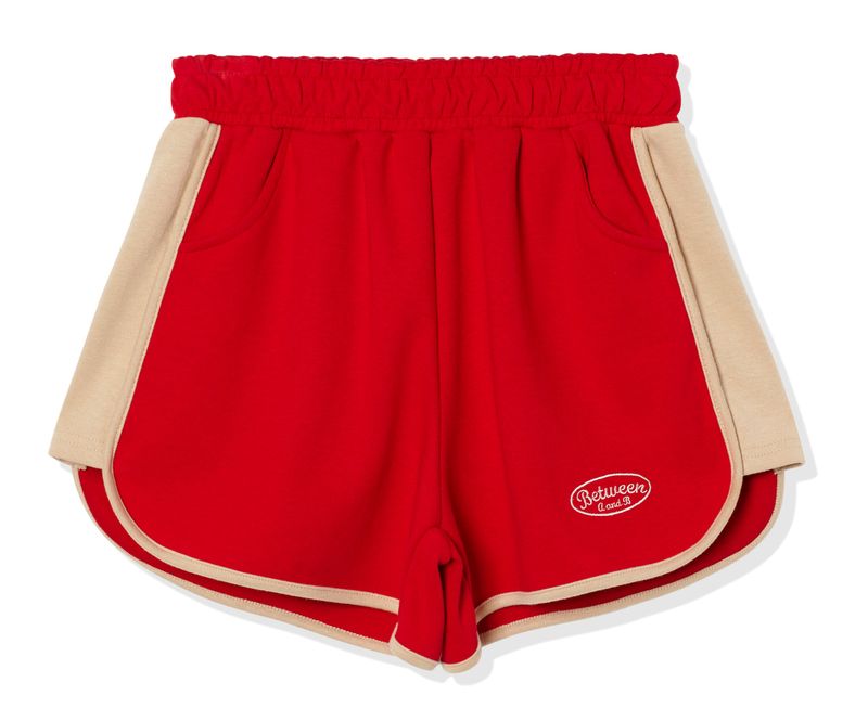Between A and B（ビットウィーンエーアンドビー）の「COLOR BLOCK JERSEY SHORTS_RED（Pants）」