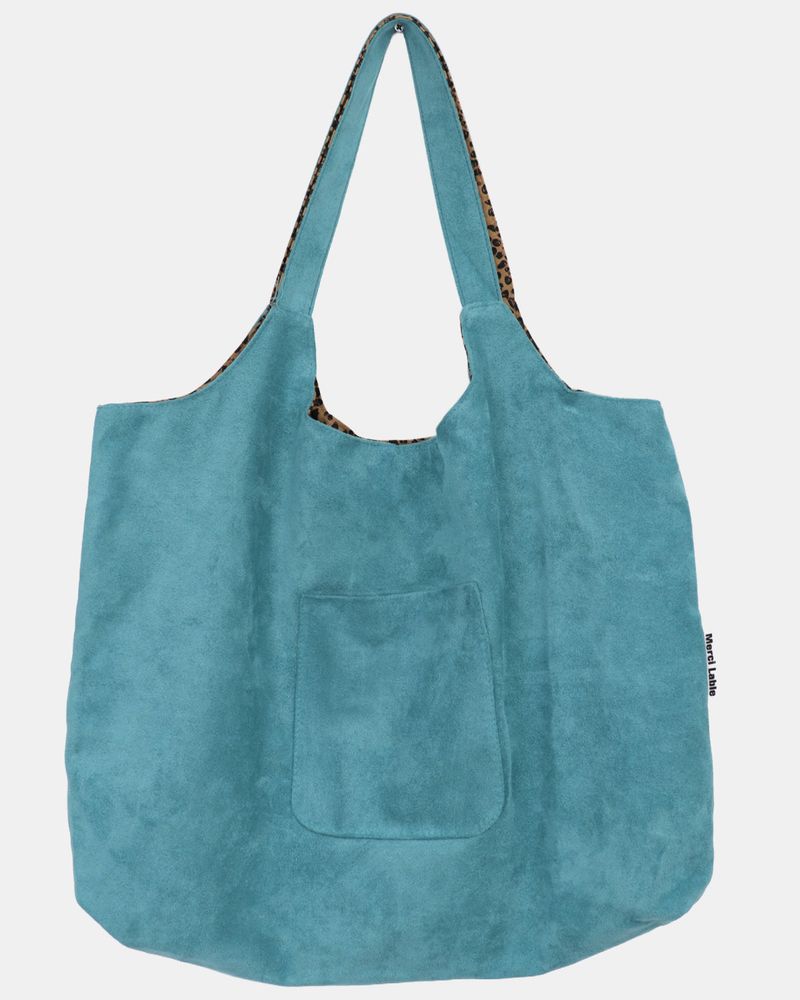 Ronan Leopard Color-Block Shoulder Bag
