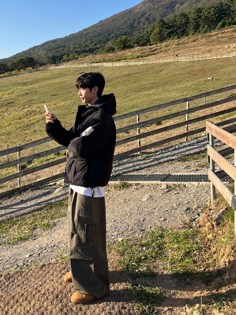 Michigan Patch Two-Way Hooded Padding Jacket (3 Colors)