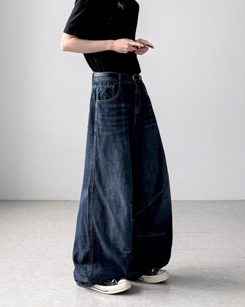 First Linen Balloon Denim