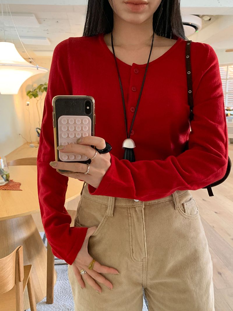 [MADE] PRINKLE LAYERED CROP CARDIGAN
