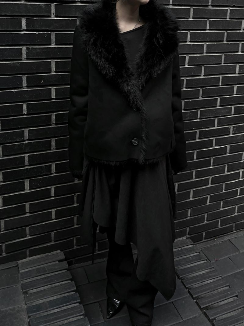 reversible fur mustang jacket (2color)