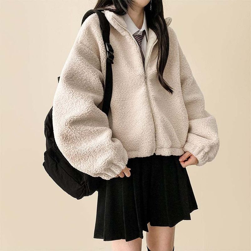 Pelo Thick Dumble Fleece Zip-Up Jumper