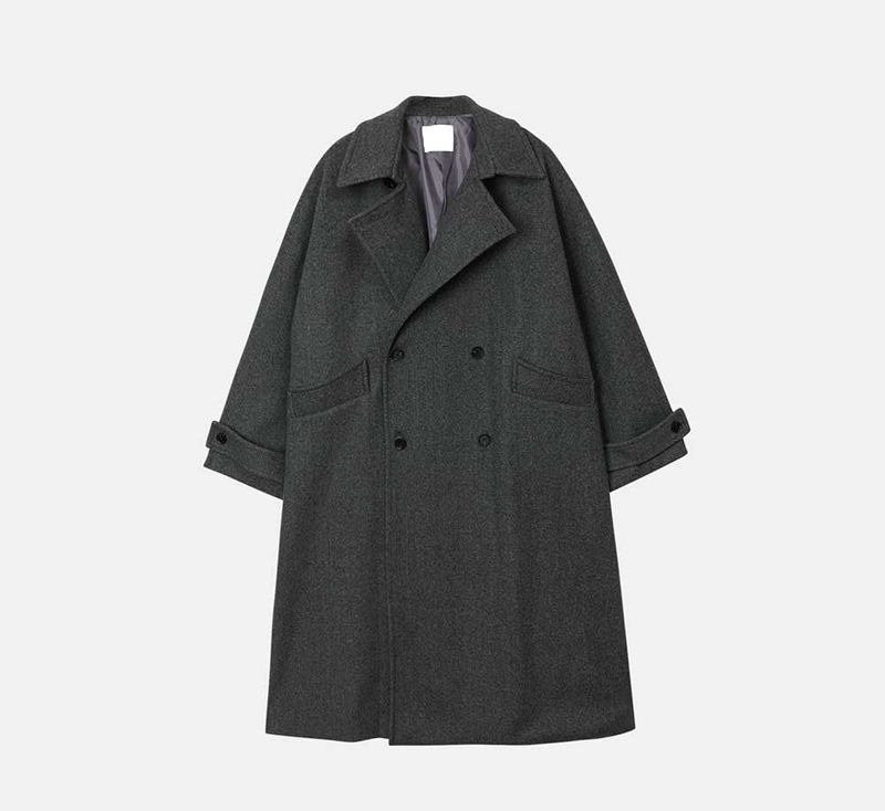 Pleddy Roden Double Wool Long Coat (3color)