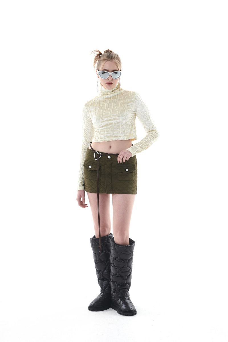 QUILTING MINI SKIRT