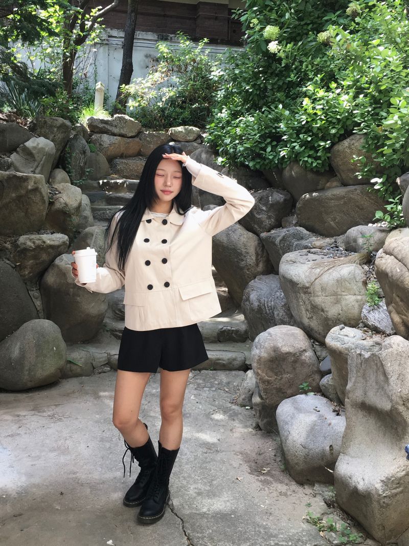 Ner Double Short Trench Jacket (2c)