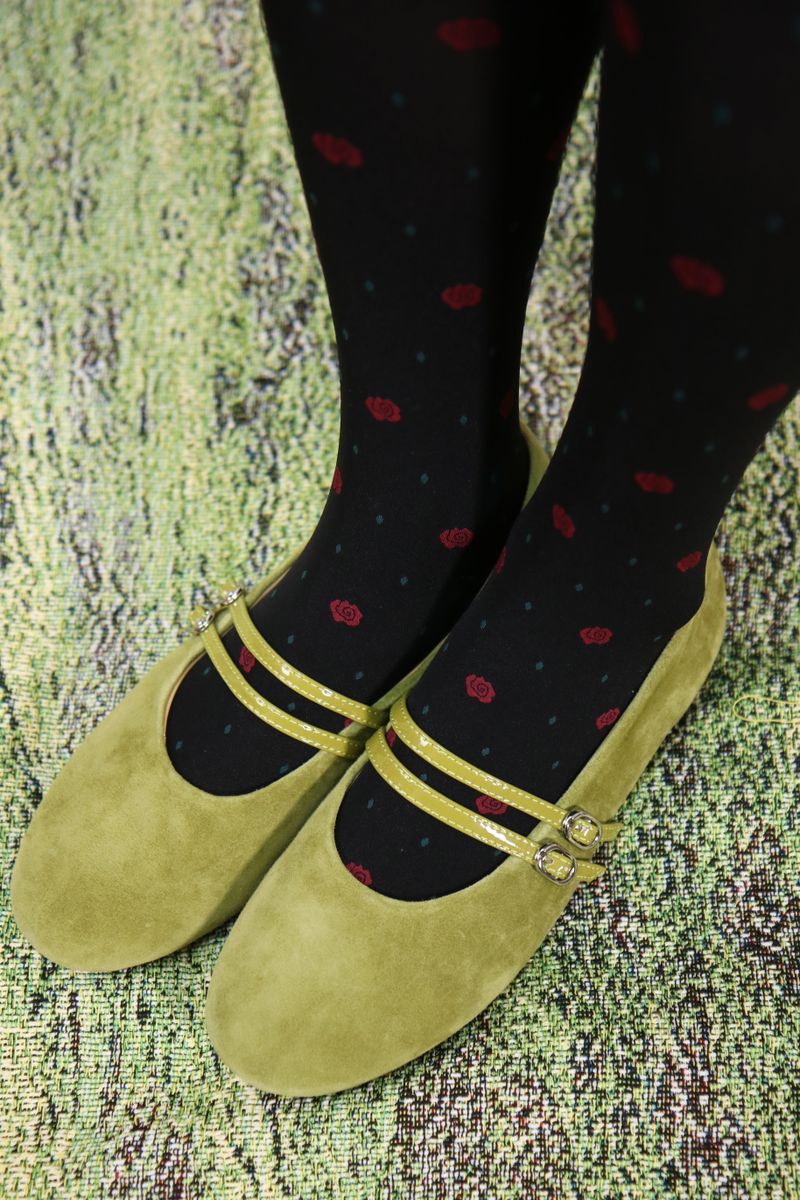 candy rose tights (black)