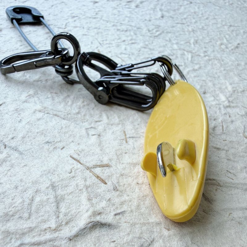 Surf Pin Keychain