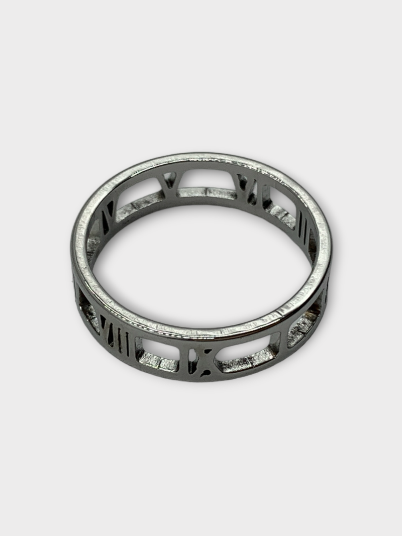 ASCLO Square Roman Numeral Ring