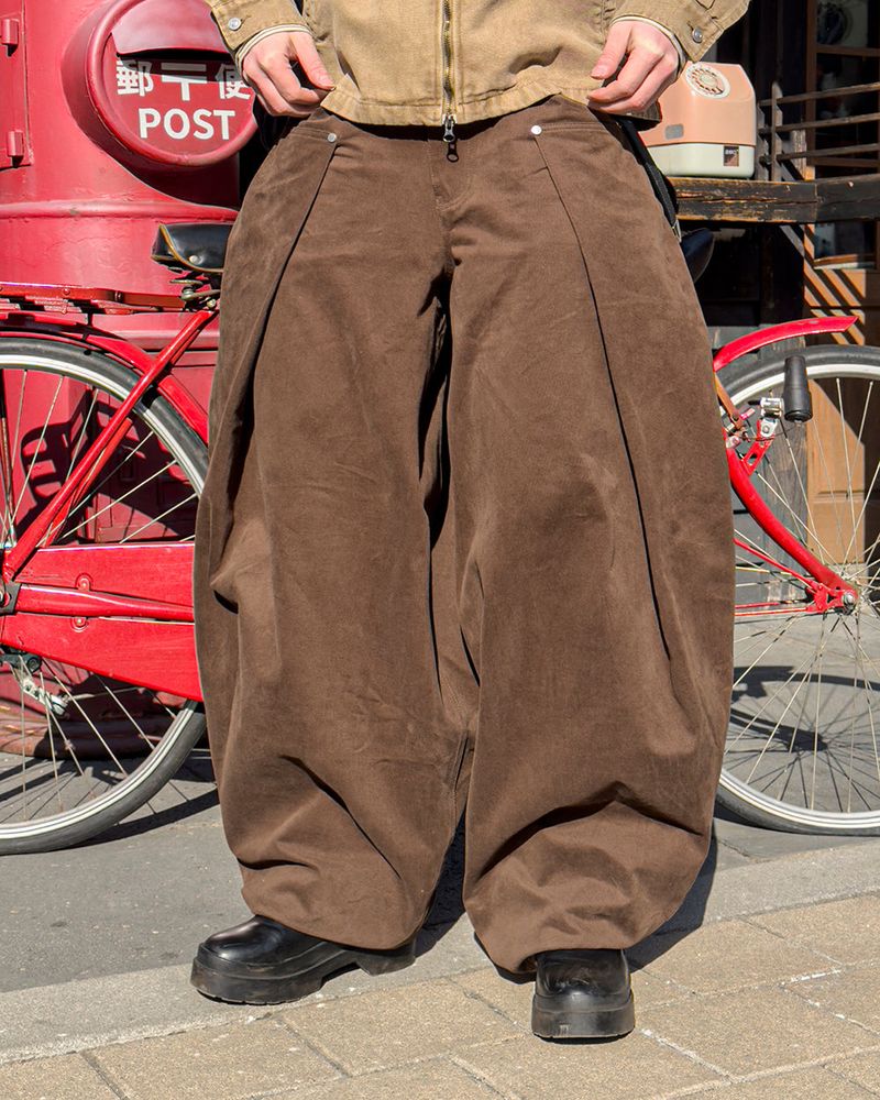 Cuff Bizo Balloon Cotton Pants