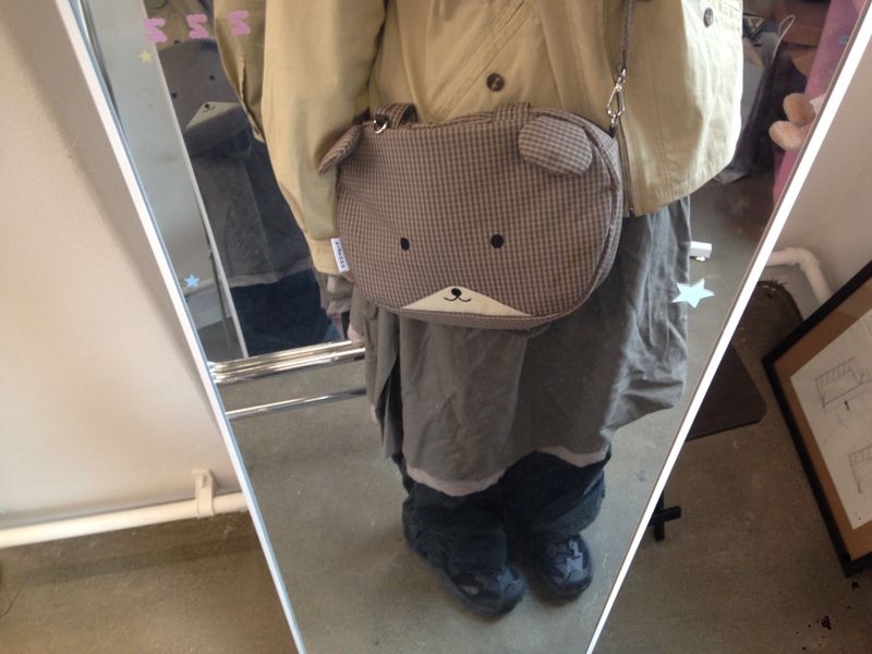 mini-hamster Shoulder Crossbag(brown)