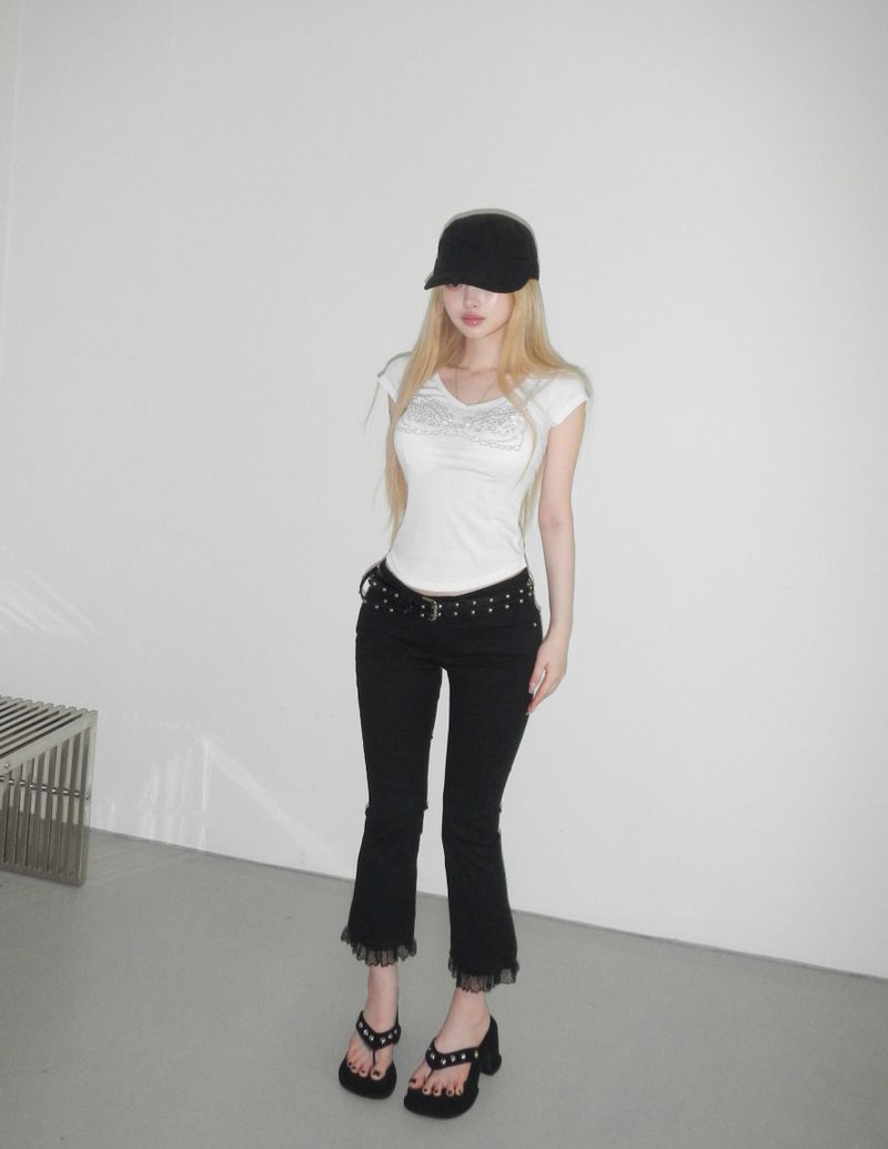 lace ankle-length pt