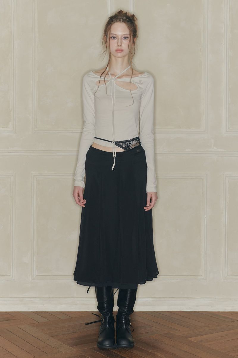 MOONFLOWER SKIRT black
