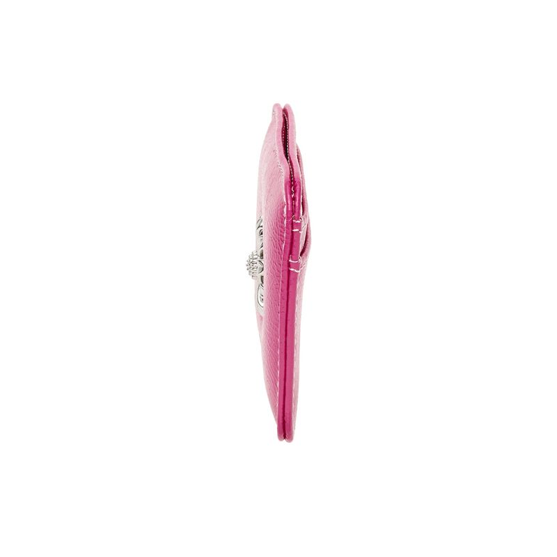 Daisy Slim Mini Transportation Card Wallet fuchsia pink