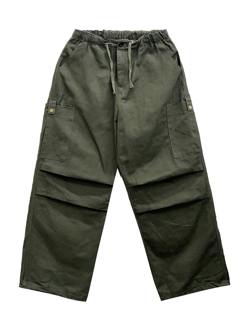 Patched Cotton American Carge Pants 2C