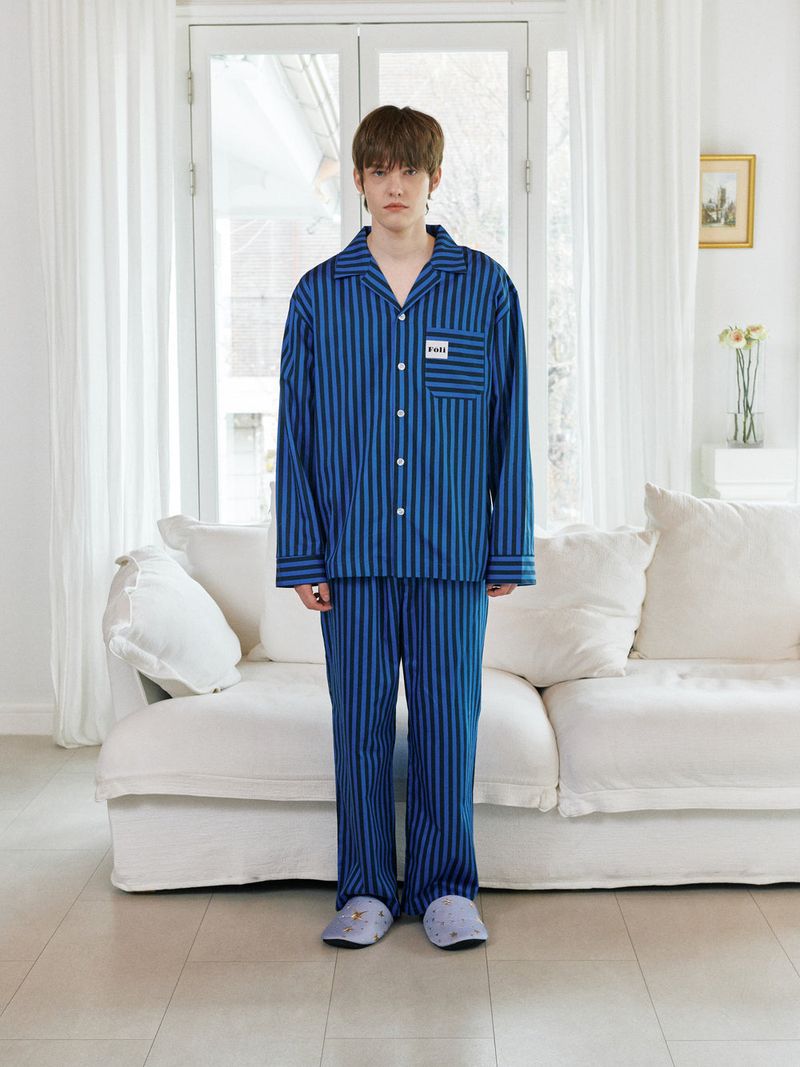 Foli（フォリー）の「(Unisex) モアザンブルー PJセット（セットアップ）」