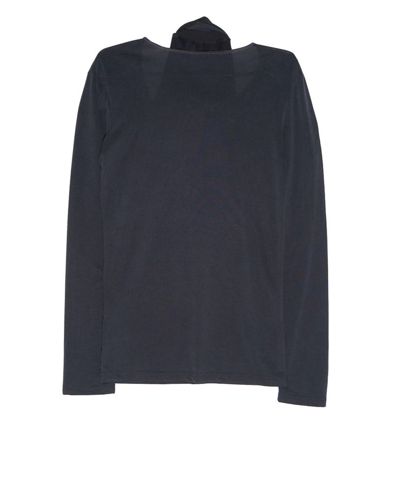 DRAPE STRAP NECK TEE