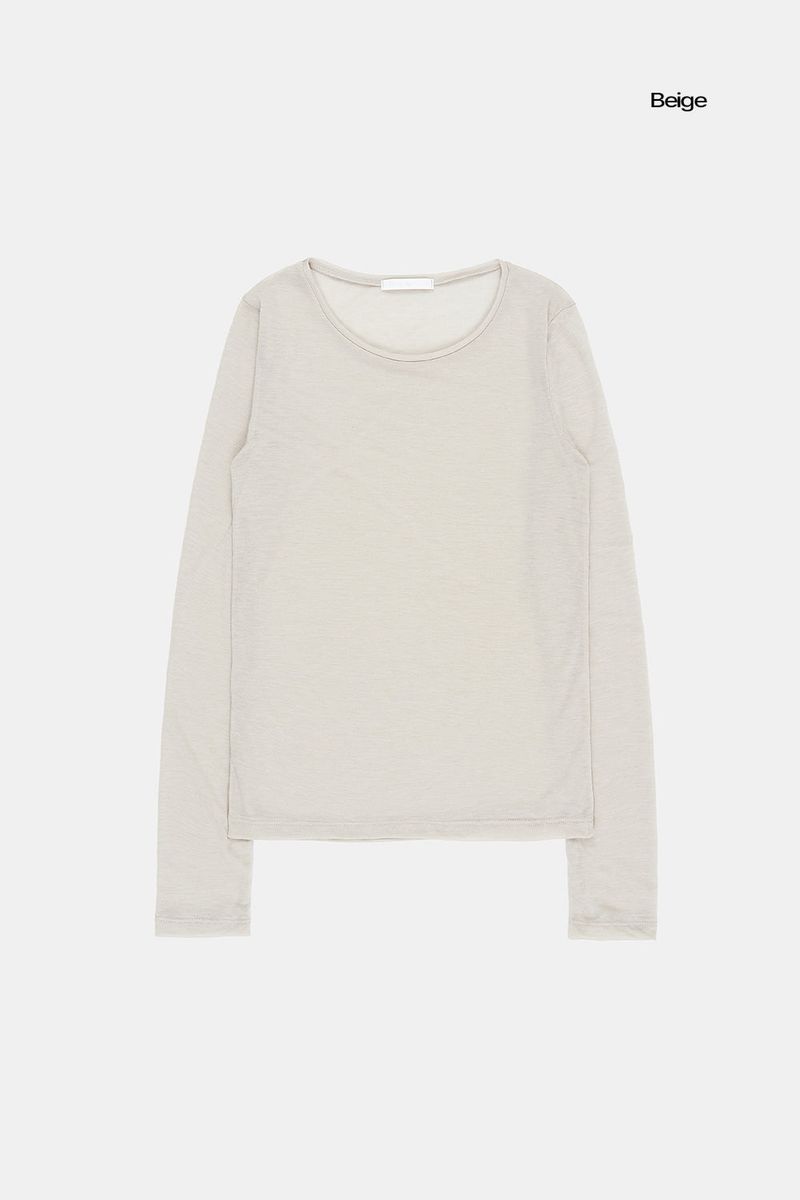 Mild see-through long sleeve