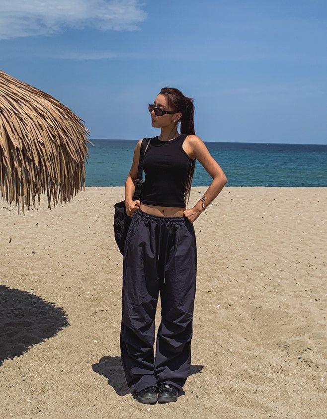 [U-BASIC] All-Day Parachute Nylon Pants