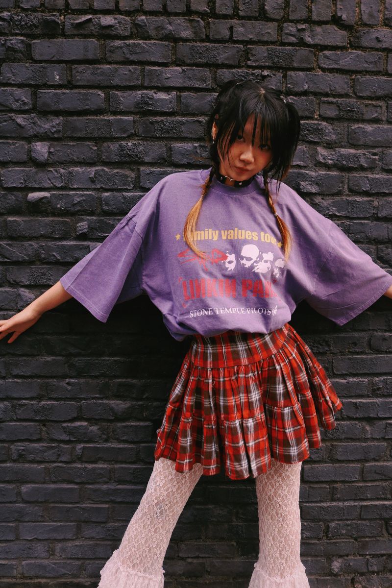 kiki check skirt (2color)