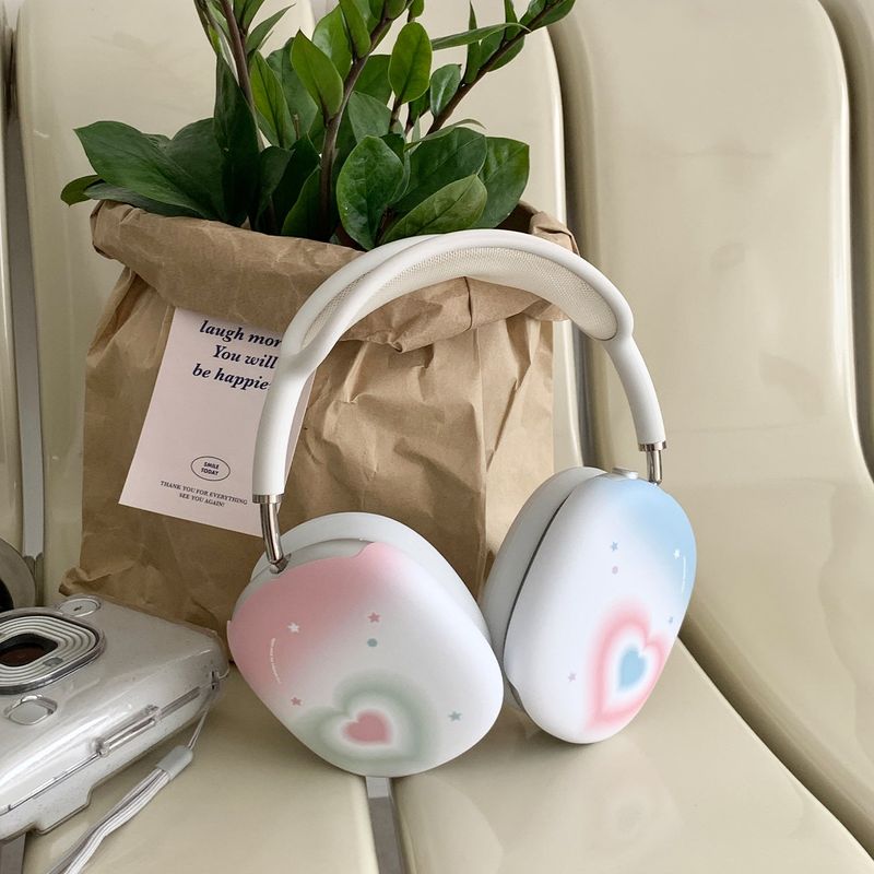 plumpily heart pastel airpods max case