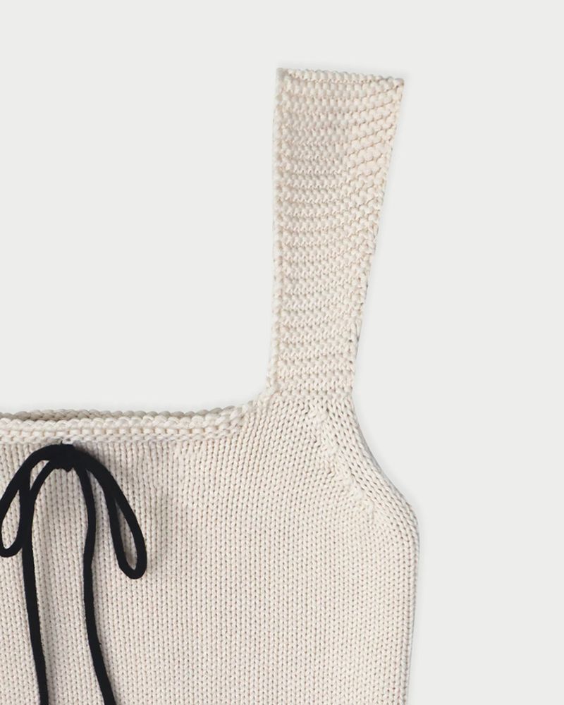 Morie sleeveless knit_cream