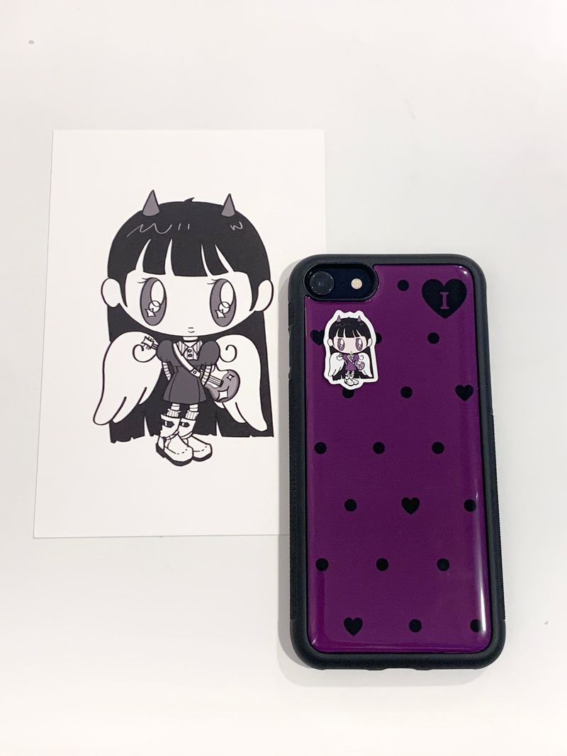 dot epoxy case - purple