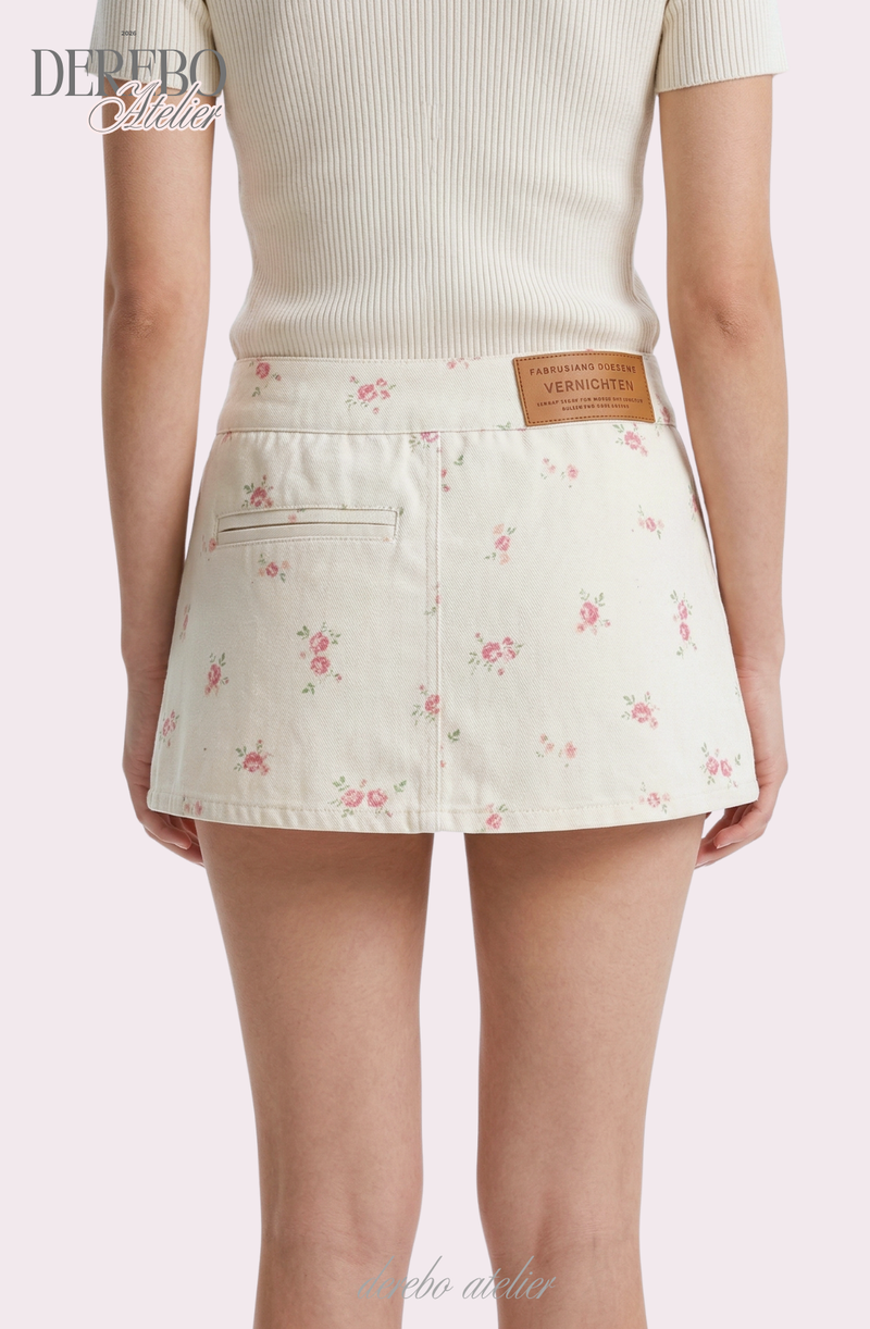 Sugar Flower Mini Pants Skirt