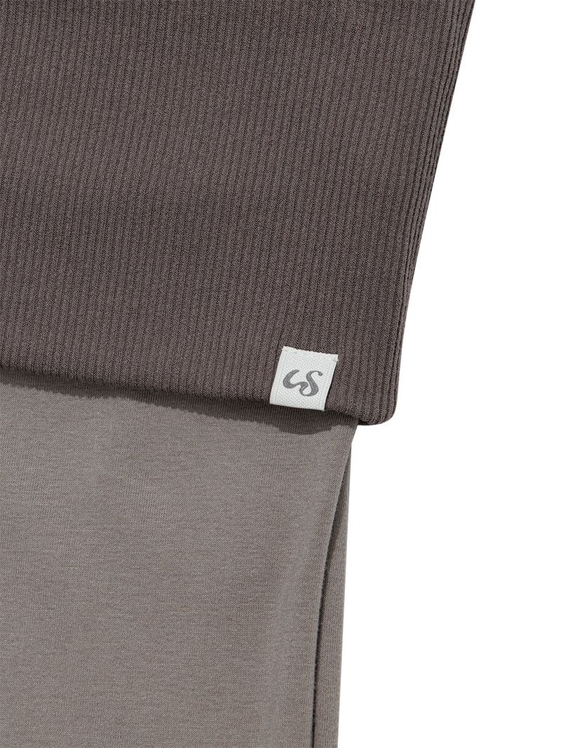 SLIM BANDING BOOTCUT PANTS(MOCHA GREY)