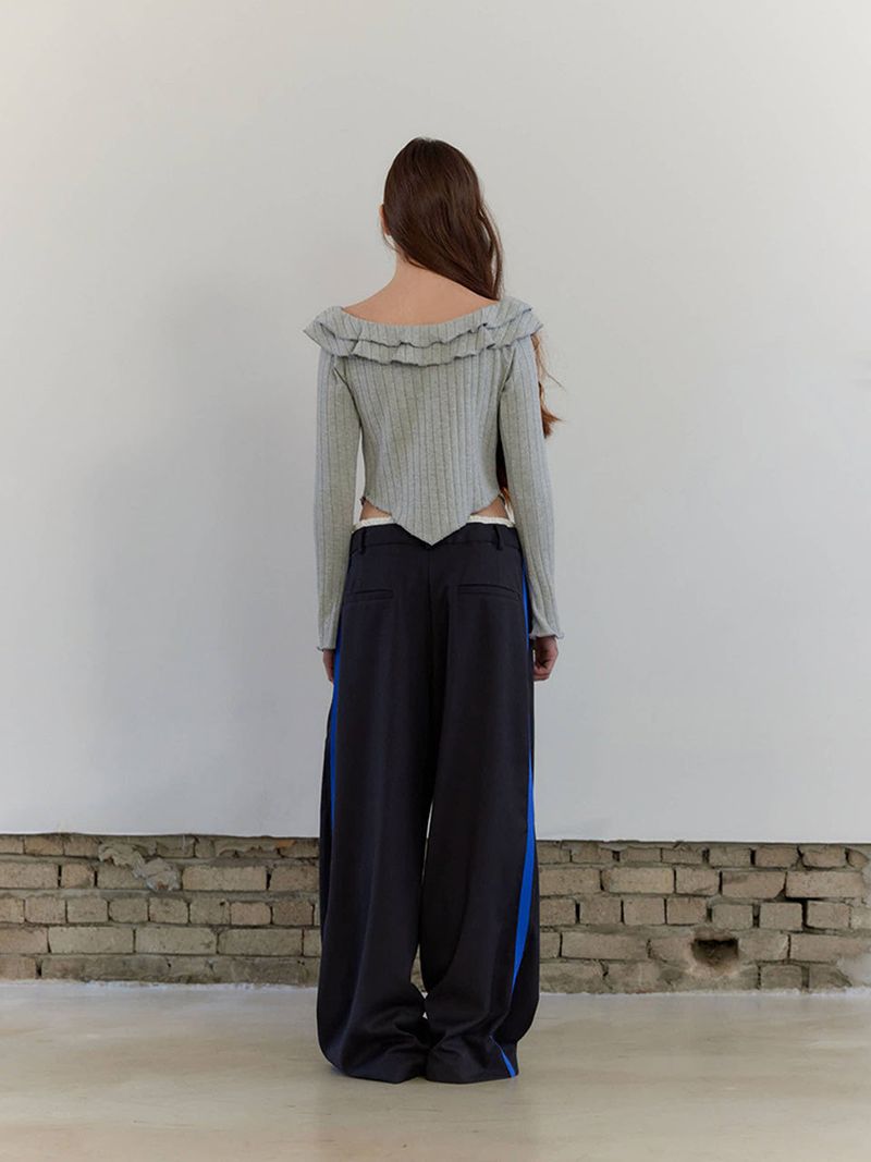 DOUBLE STRAP PANTS / CHARCOAL