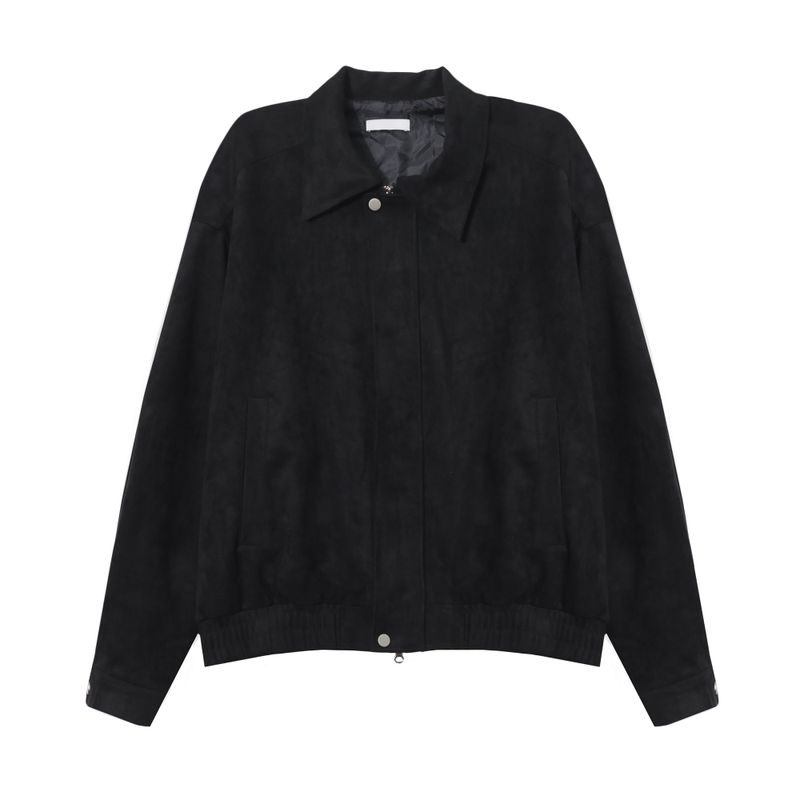 LMN Abe Minimal Hidden Suede Jacket (2 colors)