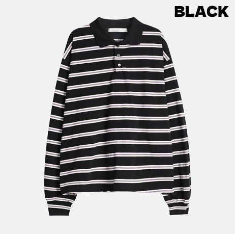 Coca ストライプ ラグビーTシャツ