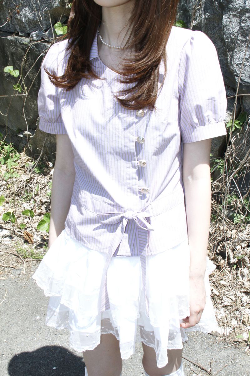 DOT FRILL CANG CANG MINI SKIRT (2COLOR)