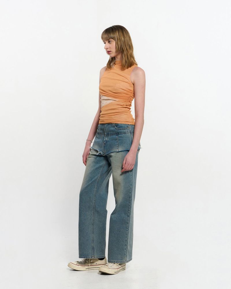 Layered Sleeveless _ ORANGE
