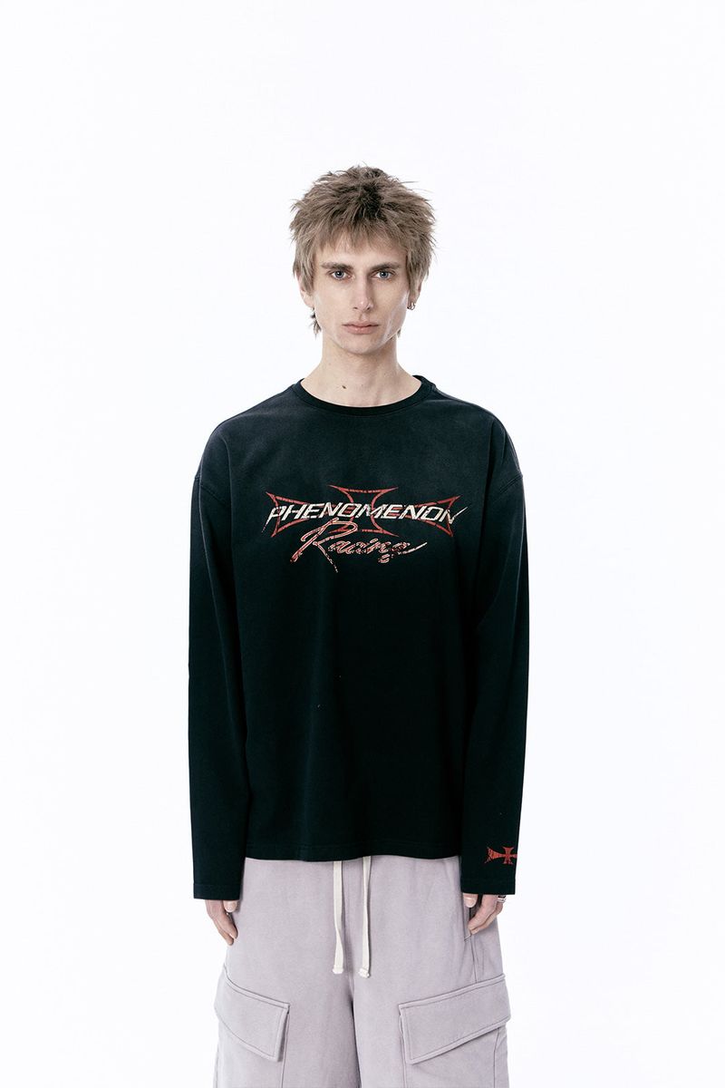 ETCE（イーティーシーイー）の「PHENOMENON L/S TEE (BLACK)（Tops）」