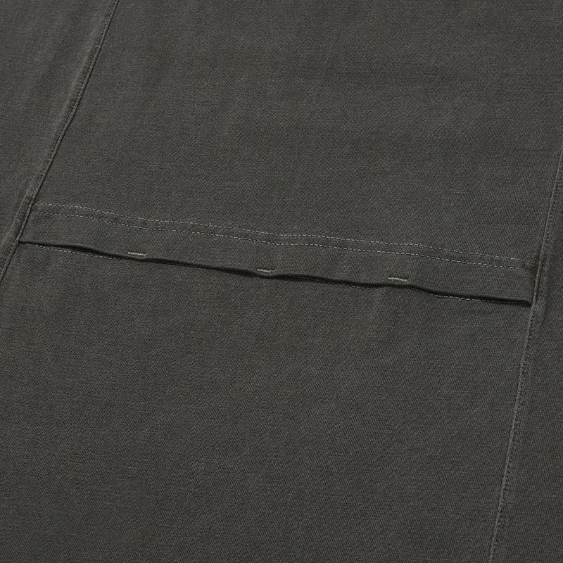 Starry pigment half T-shirts / Black charcoal