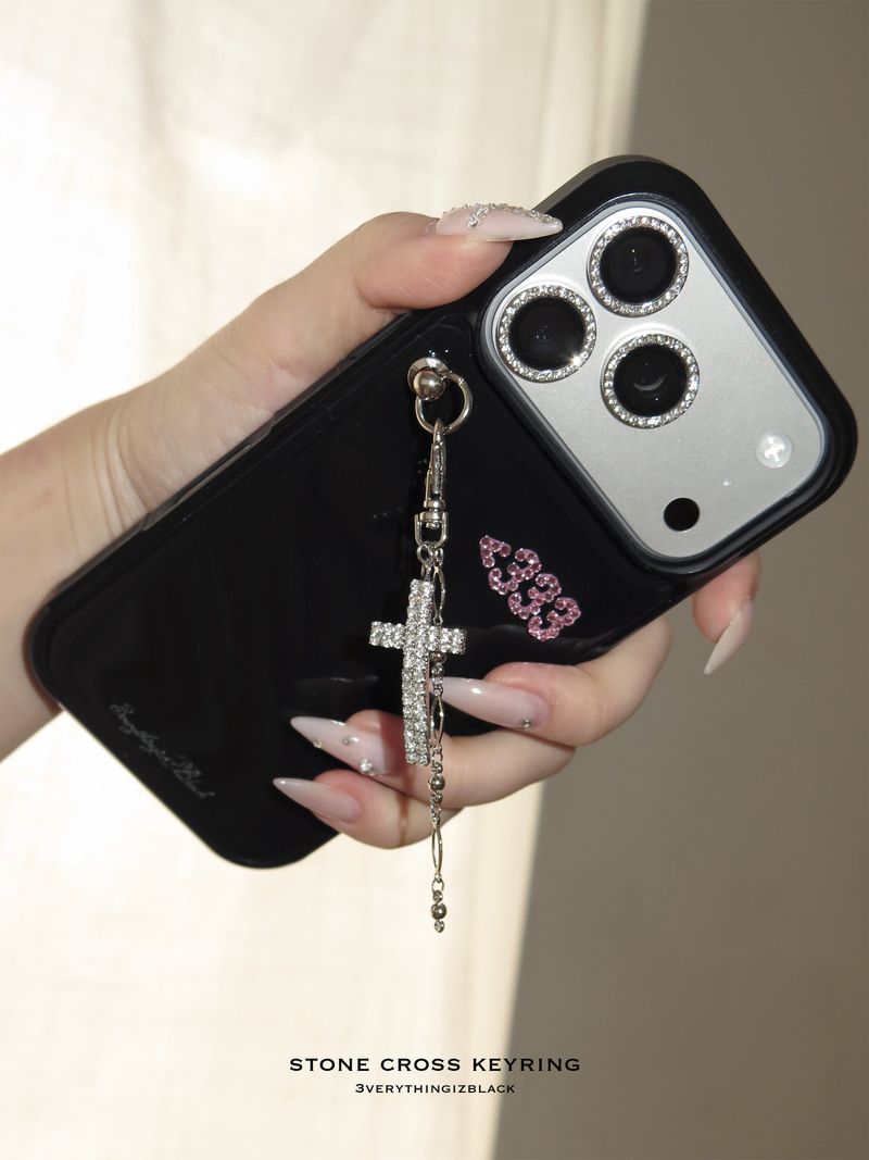stone cross keyring
