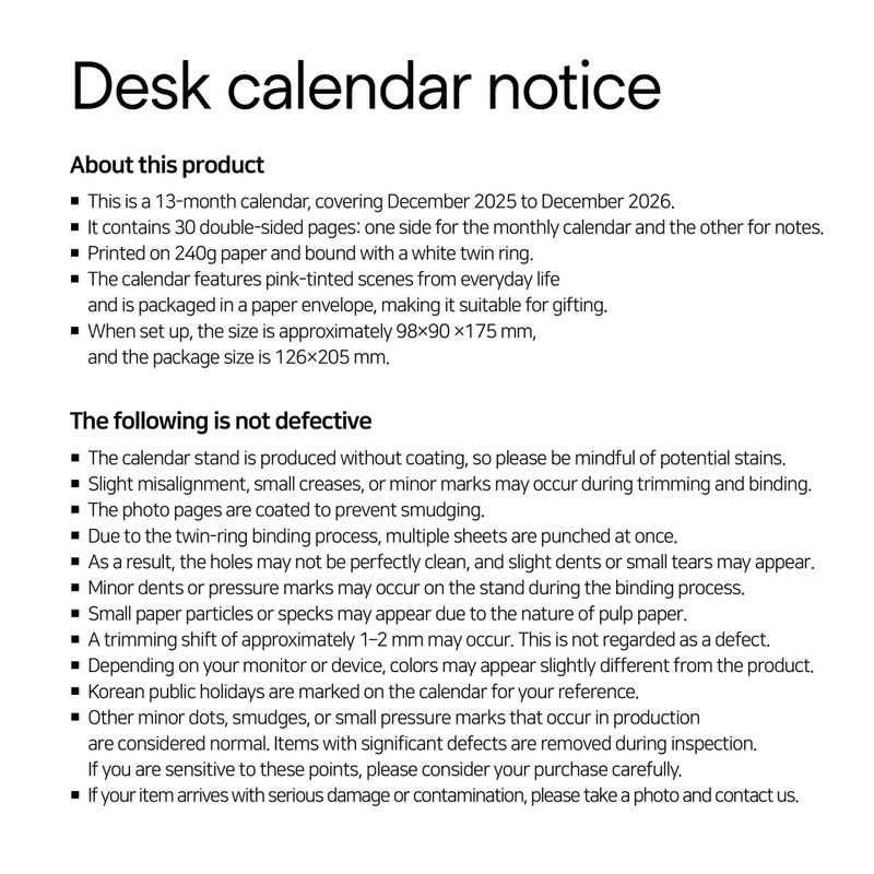 oab 2026 desk calendar