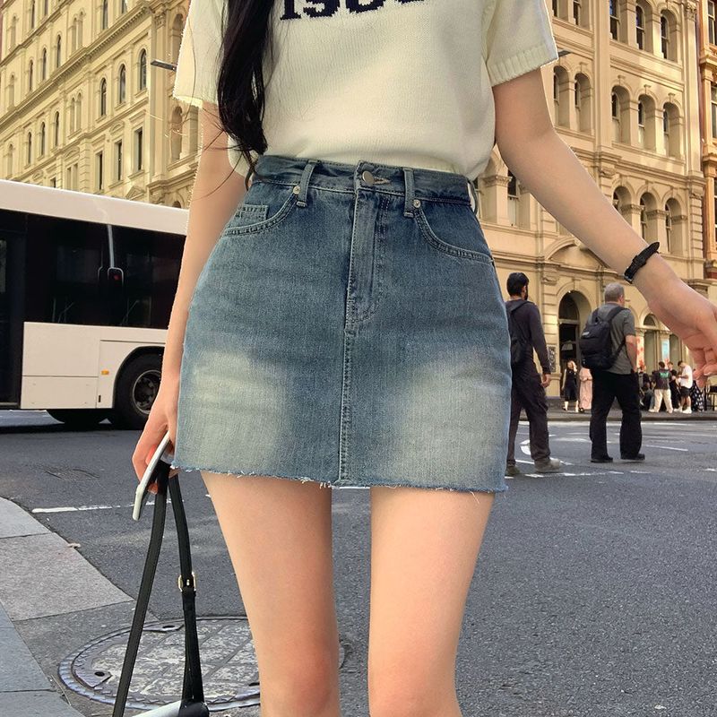 BEIDELLI（ベイデリー）の「[BELLIDE MADE] Washing denim miniskirt with petticoats（Skirts）」