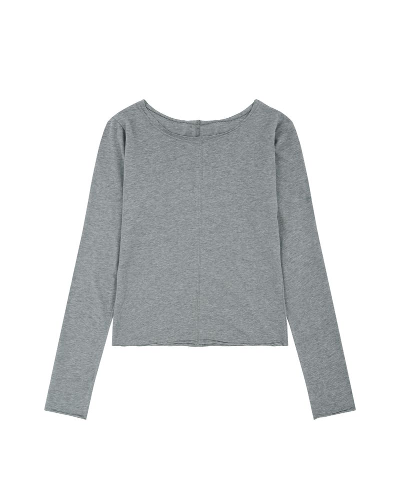 aldiyouu（アルディユー）の「Stitched T-shirt - Gray（Tops）」