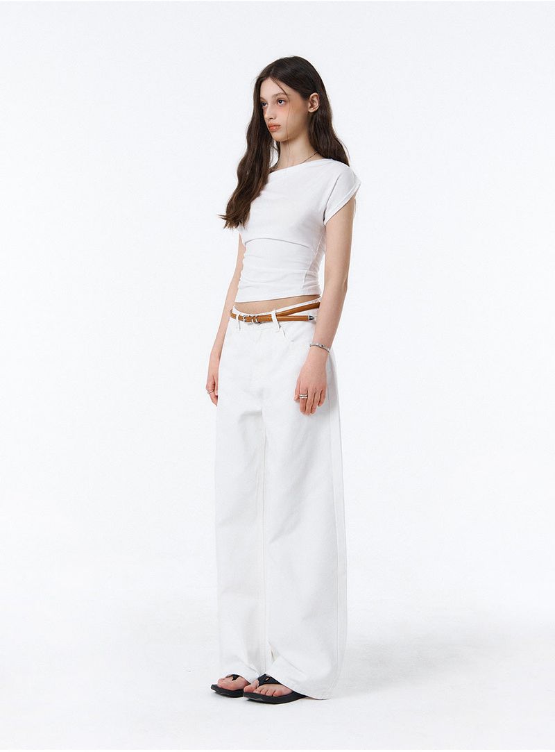 BTB : COMFY JEANS [SOFT WHITE] [UNISEX]