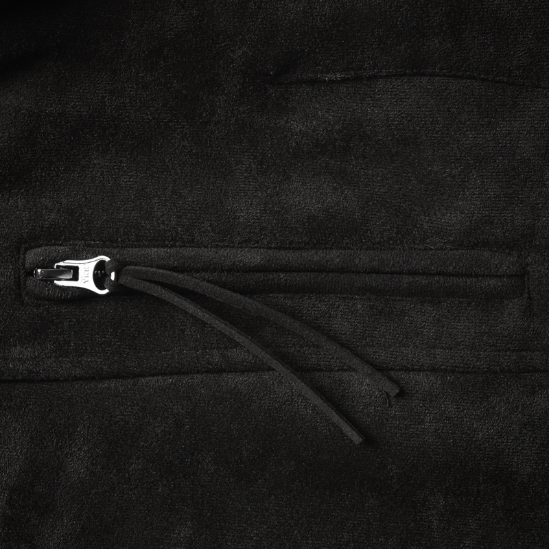 (MADE) ONE PICK WESTERN BIKER SUEIDE JACKET-BLACK