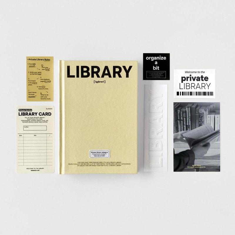 oab library book / hard cover scrap book
