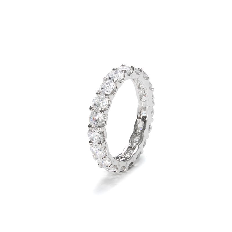 MACIER(マシール)の「3.5MM Prong Setting Tennis Ring (silver)(Accessories)」