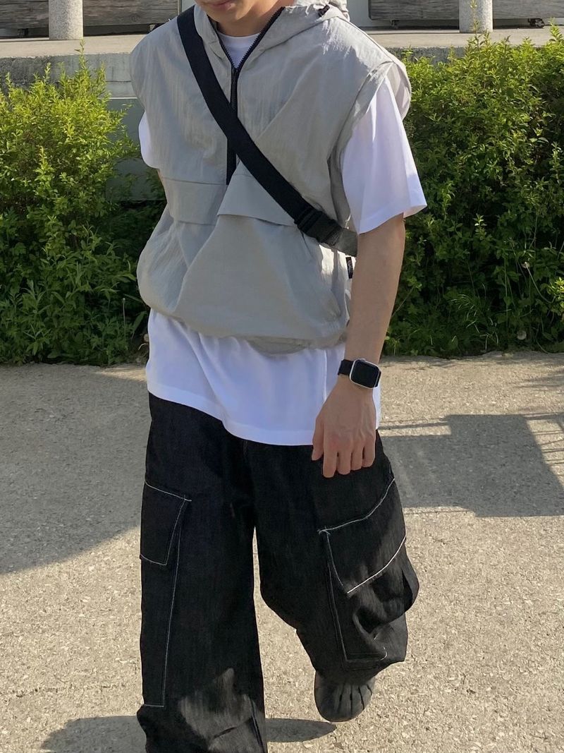 Nonfade stitch cargo balloon pants 2C