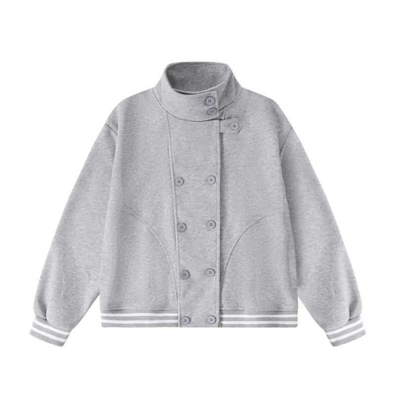 Cozy&Kitsch（コージーアンドキッチ）の「Double Button High-Neck Sweat Jacket（Jackets/Outerwear）」