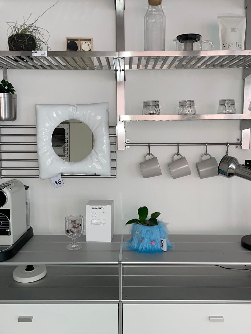 CUSHION MIRROR(WHITE)